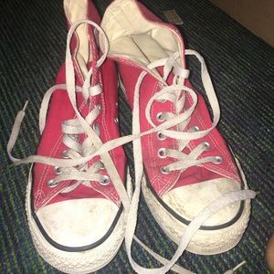 Red High top converse